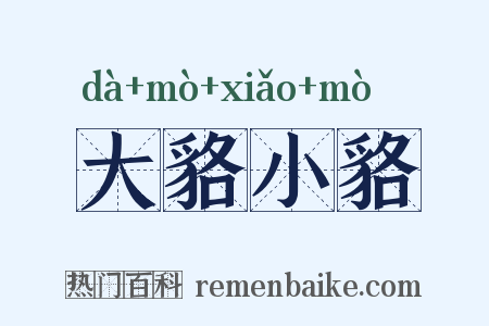 大貉小貉是什么意思的图片